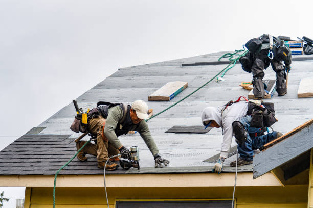 Professional Roofing technician working in Westwood, KS